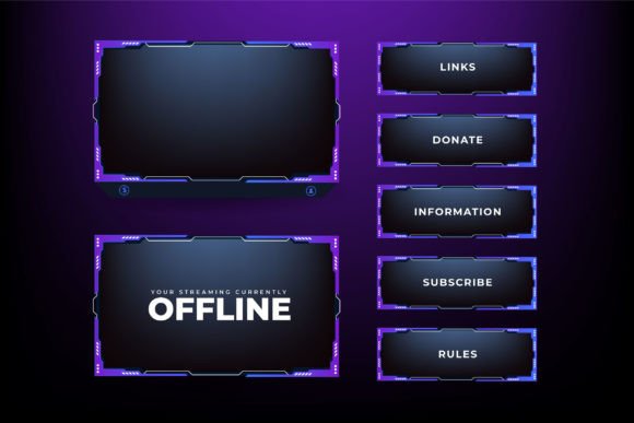 Download Broadcast Gaming Panel Template Vector - Gaming Collection