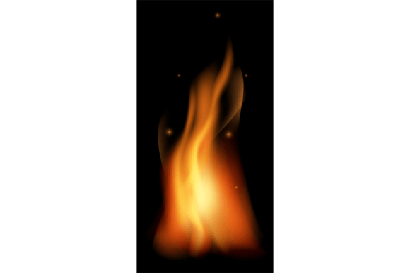 Download Fire Light Mockup. Realistic Burning Fla - Light mockup Collection