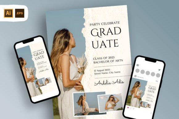 Download Scrap Graduation Party Invitation Flyer - Invitation Collection