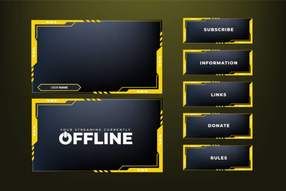 Download Futuristic Gaming Overlay Template - Gaming Collection