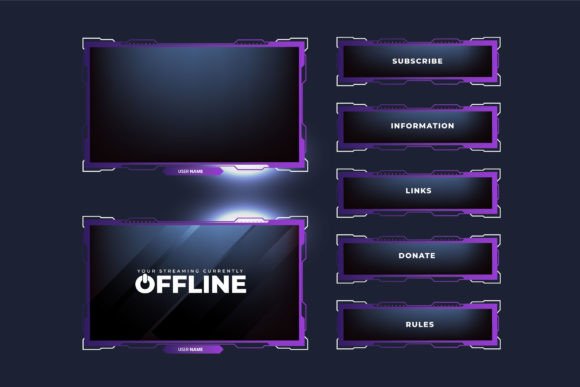 Download Gaming Overlay Screen Panel Template - Gaming Collection
