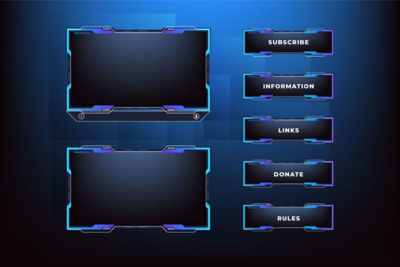 Download Streaming Screen Panel Border Design - Streaming Collection