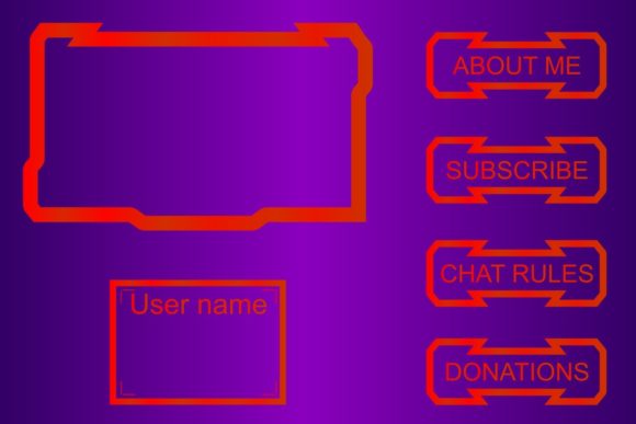 Download Live Gaming Overlay Panel - Gaming Collection