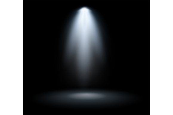 Download Stage Light Mockup. Realistic Spotlight - Light mockup Collection