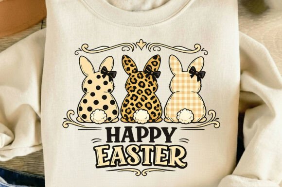 Download Happy Easter Leopard Bunny Coquette Png - Premium Resources