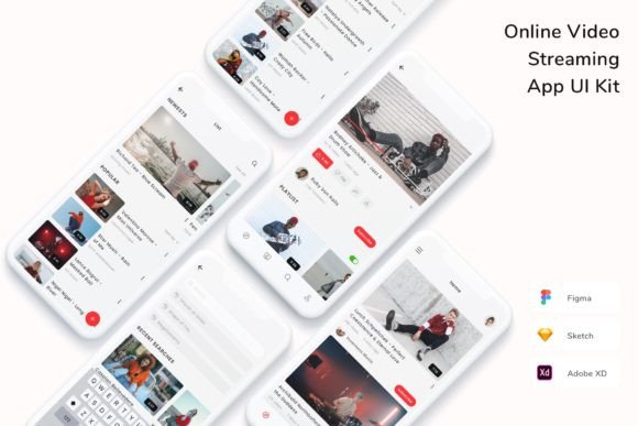 Download Online Video Streaming App UI Kit - Streaming Collection